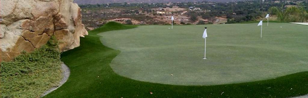 Outdoor Putting Green Installation Backyard Golf Green